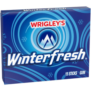 Wrigley's Winterfresh Chewing Gum, Slim Pack, Single Pack, 15 Stick (Pack Of 6)