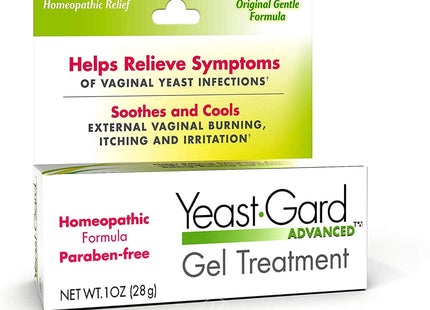 Yeast Gard Homeopathic Gel Homeopathic Gel Treatment, For External Yeast Infection Symptom Relief 1.0 Ounce (Pack Of 24)