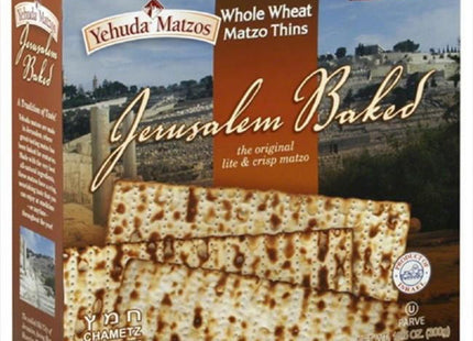 Yehuda Matzo Thins Matzo Thins Whole Wheat, Jerusalem Baked, Thin, Crisp & Delicious, 10.5-Ounce (Pack Of 2)