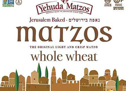 Yehuda Matzo Thins Matzo Thins Whole Wheat, Jerusalem Baked, Thin, Crisp & Delicious, 10.5-Ounce (Pack Of 2)