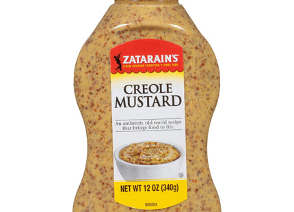 Zatarain's No Artificial Flavors Kosher Creole Mustard, Authentic Flavor, Marinades, And Dressings, Bottle, 12 Ounce (Pack Of 3)