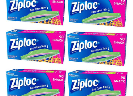 Ziploc Brand Storage Snack Bags, with Grip ’n Seal Technology, 90 count (Pack Of 1)