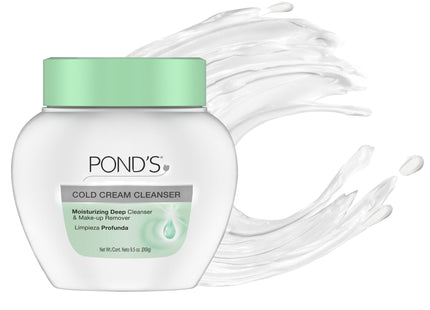 Ponds Moisturizing Deep Cold Cream, Makeup Remover Deep Cleanser, 9.5 Ounce (Pack Of 24)