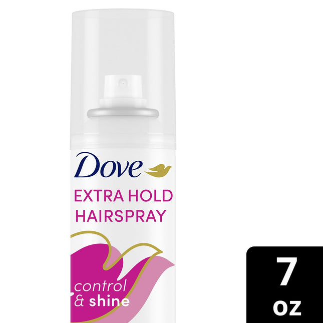 Dove Style Plus Care, Strength And Natural Shine, Frizz-proof, Extra Hold Aerosol Hairspray, 7 Ounce (Pack Of 5)