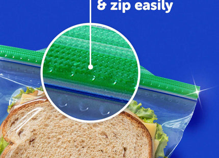 Ziploc Brand Storage Snack Bags, with Grip ’n Seal Technology, 90 count (Pack Of 1)