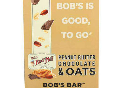 Bob's Red Mill Peanut Butter, Whole Grain, Chocolate & Oats Bob's bar Single bar, 1.76 Ounce (Pack Of 12)