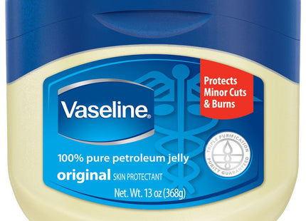 Vaseline Original Skin Protectant Healing, Petroleum Lubricating Jelly, Unisex, 13 Ounce (Pack Of 8)