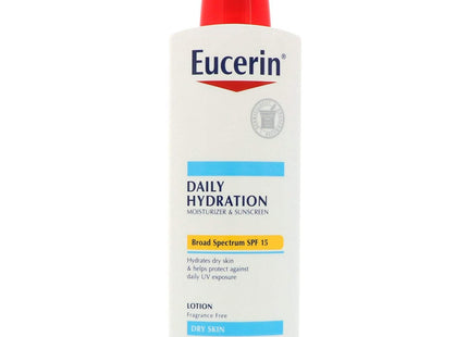 Eucerin Hydration Broad Spectrum, SPF 15, Daily Protection Moisturizing Body Lotion, 16.9 Fl Oz (Pack Of 1)