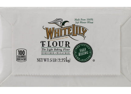 White Lily Self Rising, Enriched, Bleached Non-GMO, Flour, deal For Biscuits, Pancakes, Cakes 5.0 LB (Pack Of 2)