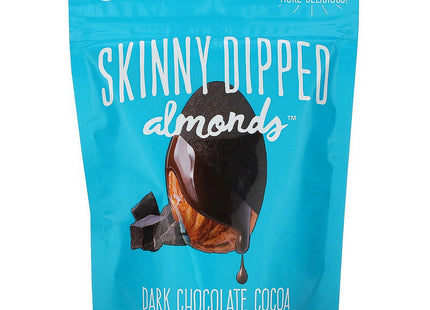 SkinnyDipped Dark Chocolate Cocoa Covered Almonds, Healthy Snack, Plant Protein, Resealable Bag, 3.5 Ounce (Pack Of 10)