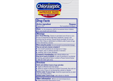 Chloraseptic Sore Throat Spray Pocket Pump, Cherry 0.67 Ounce 20 Ml Bottle (Pack Of 12)