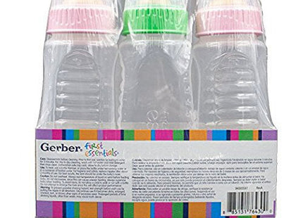 Gerber First Essentials Clearview Bottle in Assorted Colors with Latex Nipple (Pack Of 12)