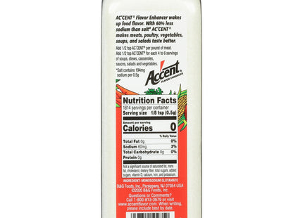 Accent All-Natural Food Enhancer No MSG Kosher Certified 32oz (2 Pack) - & Beverages > Herbs Spices Seasonings Salt