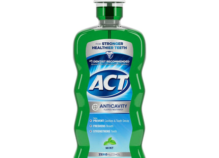 ACT Anticavity Fluoride Mouthwash Triple Action Mint 18oz (2 Pack) - Personal Care > Oral