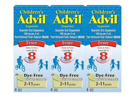 Advil Children S Pain and Headache Reliever Ibuprofen 100 Mg Liquid 4 Fl Oz (Pack Of 36) - Health & Beauty > Care