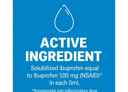 Advil Children S Pain and Headache Reliever Ibuprofen 100 Mg Liquid 4 Fl Oz (Pack Of 3) - Health & Beauty > Care