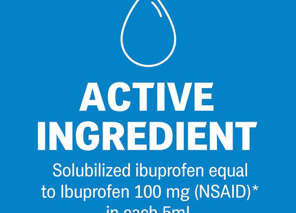 Advil Children S Pain and Headache Reliever Ibuprofen 100 Mg Liquid 4 Fl Oz (Pack Of 2) - Health & Beauty > Care