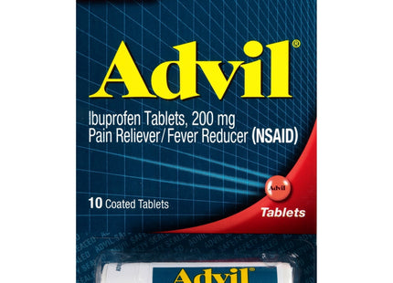 Advil Tablets Pain Reliever Fever Reducer Ibuprofen 200mg 10ct (4 Pack) - Health Care > Over-the-Counter Medication &