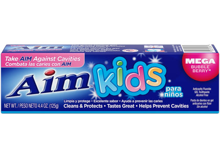 Aim Kids Gel Fluoride Toothpaste Mega Bubble Berry 4.4oz (2 Pack) - Personal Care > Oral