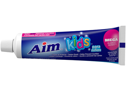 Aim Kids Gel Fluoride Toothpaste Mega Bubble Berry 4.4oz (2 Pack) - Personal Care > Oral