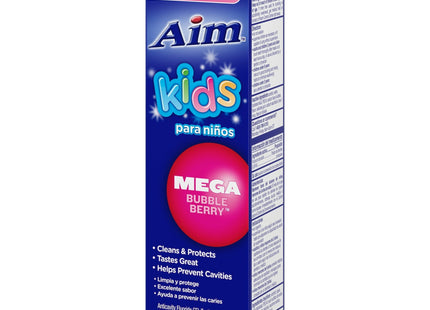 Aim Kids Gel Fluoride Toothpaste Mega Bubble Berry 4.4oz (2 Pack) - Personal Care > Oral