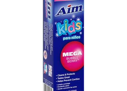 Aim Kids Gel Fluoride Toothpaste Mega Bubble Berry 4.4oz (2 Pack) - Personal Care > Oral