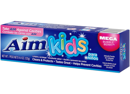 Aim Kids Gel Fluoride Toothpaste Mega Bubble Berry 4.4oz (2 Pack) - Personal Care > Oral