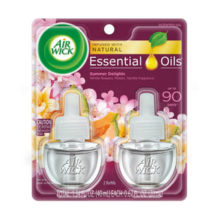 Air Wick Plug in Scented And Essential Oil Refill Summer Delights 2ct (2 Pack) - Household Supplies > Home Fragrances