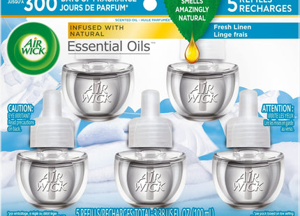 Air Wick Plug in Scented Oil Refills Snuggle Fresh Linen fragrance 5ct (12 Pack) - Household Supplies > Home Fragrances