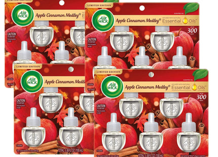 Air Wick Plugin Scented Essential Oil Refill Apple Cinnamon Medley 5ct (12 Pack) - Household Supplies > Home Fragrances