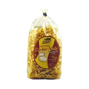 a bag of pasta with a white background