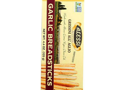 Alessi Autentico Garlic Breadsticks 4.4oz (10 Pack) - Food & Beverages > Pantry Crackers Crispbread