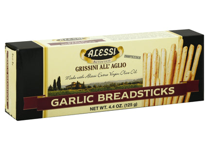 Alessi Autentico Garlic Breadsticks 4.4oz (10 Pack) - Food & Beverages > Pantry Crackers Crispbread