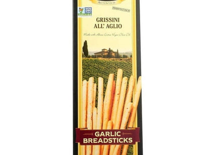 Alessi Autentico Garlic Breadsticks 4.4oz (10 Pack) - Food & Beverages > Pantry Crackers Crispbread