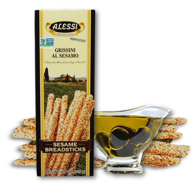 Alessi Autentico Garlic Breadsticks 4.4oz (2 Pack) - Food & Beverages > Pantry Crackers Crispbread