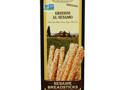 Alessi Breadsticks Thin Sesame Autentico Italian Crispy Bread 4.4oz (12 Pack) - Food & Beverages > Pantry Crackers