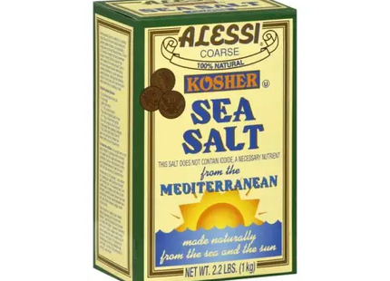 ALESSI Fine Mediterranean Sea Salt 24 OZ (Pack Of 12) - Food Beverages & Tobacco > Items Seasonings Spices