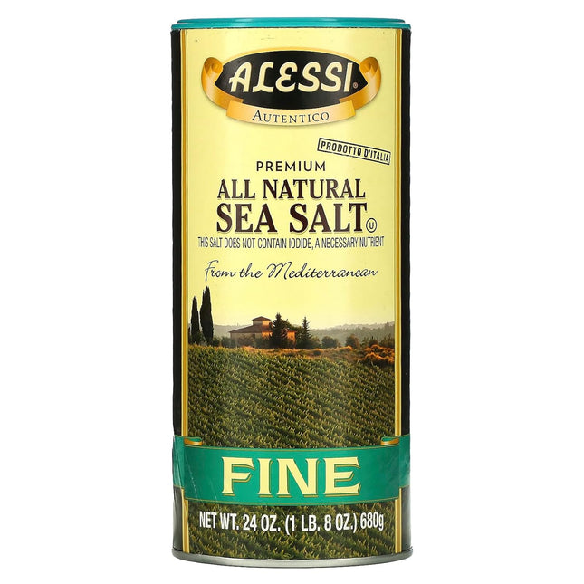 ALESSI Fine Mediterranean Sea Salt 24 OZ (Pack Of 12) - Food Beverages & Tobacco > Items Seasonings Spices