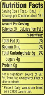 a close up of a nutrition label on a food item