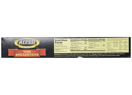 Alessi Imported Thin Autentico Italian Crispy BreadSticks Low Fat 3oz - Food & Beverages > Pantry Crackers Crispbread