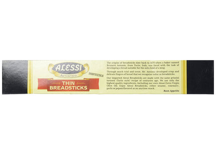 Alessi Imported Thin Autentico Italian Crispy BreadSticks Low Fat 3oz - Food & Beverages > Pantry Crackers Crispbread
