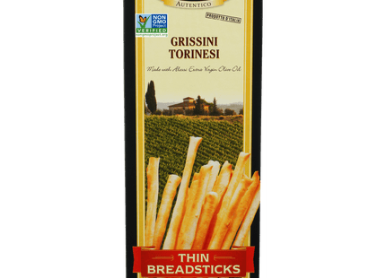 Alessi Imported Thin Autentico Italian Crispy BreadSticks Low Fat 3oz - Food & Beverages > Pantry Crackers Crispbread