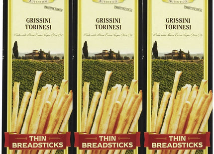 Alessi Imported Thin Autentico Italian Crispy BreadSticks Low Fat 3oz - Food & Beverages > Pantry Crackers Crispbread