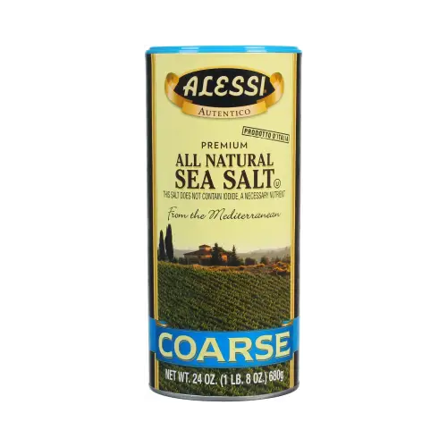 Alessi Natural Mediterranean Coarse Sea Salt 24 Ounces (Pack Of 1) - Food Beverages & Tobacco > Items Seasonings Spices