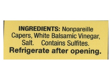 Alessi Nonpareille Balsamic Capers In White Vinegar 3.5oz (12 Pack) - Food & Beverages > Condiments Sauces Pickles