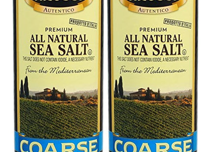 Alessi Premium All Natural Coarse Sea Salt Adds Taste & Texture 24oz (2 Pack) - Food Beverages > Herbs Spices Seasonings