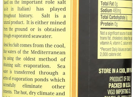 Alessi Natural Mediterranean Coarse Sea Salt 24 Ounces (Pack Of 2) - Food Beverages & Tobacco > Items Seasonings Spices