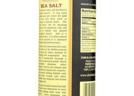 Alessi Premium All Natural Coarse Sea Salt Adds Taste & Texture 24oz (2 Pack) - Food Beverages > Herbs Spices Seasonings