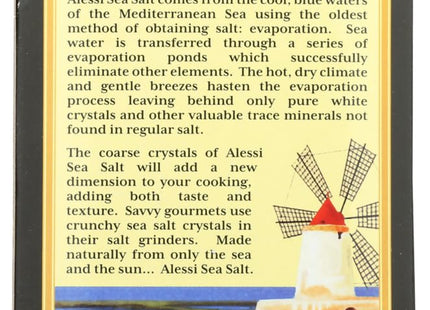 Alessi Natural Mediterranean Coarse Sea Salt 24 Ounces (Pack Of 1) - Food Beverages & Tobacco > Items Seasonings Spices