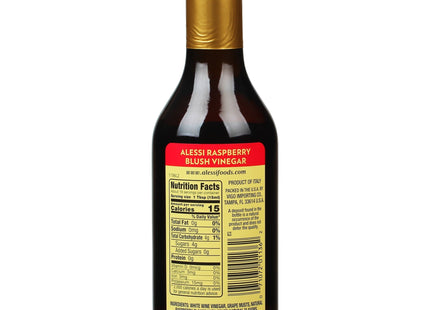 Alessi Vinegar White Balsamic VinegarRaspberry Blush 8.5oz - Food & Beverages > Condiments Sauces
